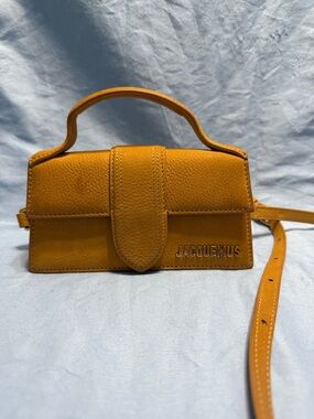 Jacquemus Mustard Yellow Mini Top-Handle Crossbody Bag